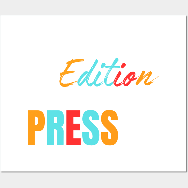 9th edition press colourful Wall Art by Bestworker